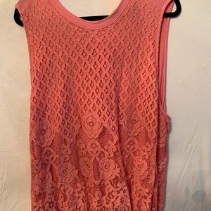 Torrid pink sleeveless blouse